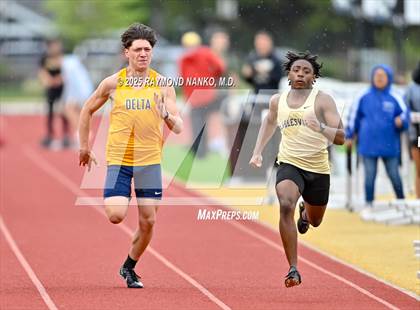 Thumbnail 1 in Noblesville Invitational (100 meter) photogallery.