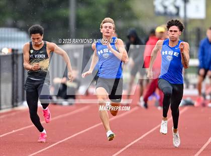 Thumbnail 1 in Noblesville Invitational (100 meter) photogallery.