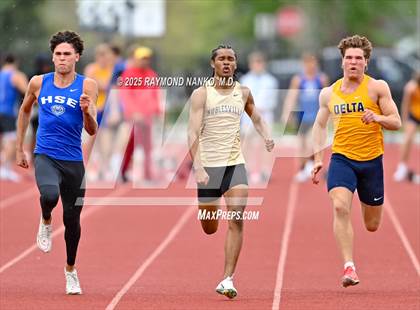 Thumbnail 1 in Noblesville Invitational (100 meter) photogallery.