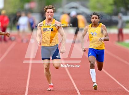 Thumbnail 3 in Noblesville Invitational (100 meter) photogallery.