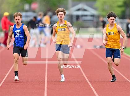 Thumbnail 1 in Noblesville Invitational (100 meter) photogallery.