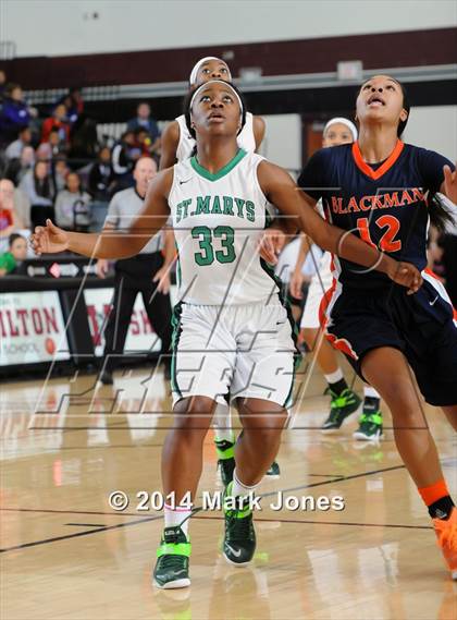 Thumbnail 2 in St. Mary's vs Blackman (Nike Tournament of Champions) photogallery.