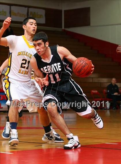 Thumbnail 2 in Servite vs. Millikan (Sea Hawk Classic) photogallery.