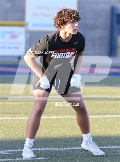 Thumbnail 1 in Valley Christian VS. Scottsdale Christian Academy (Scottsdale Christian 7v7) photogallery.