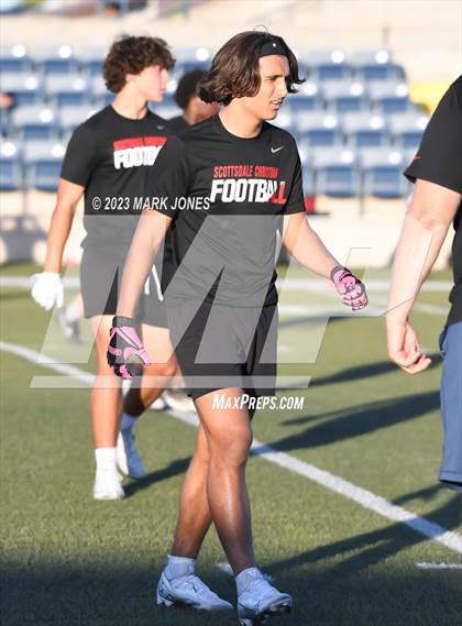 Thumbnail 1 in Valley Christian VS. Scottsdale Christian Academy (Scottsdale Christian 7v7) photogallery.
