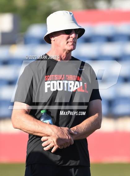 Thumbnail 3 in Valley Christian VS. Scottsdale Christian Academy (Scottsdale Christian 7v7) photogallery.