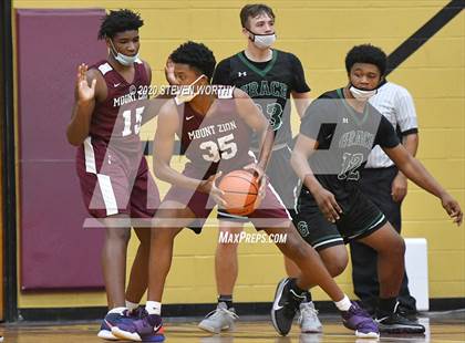 Thumbnail 1 in Grace Christian @ Mount Zion Christian Academy (Bull City Classic Championship) photogallery.