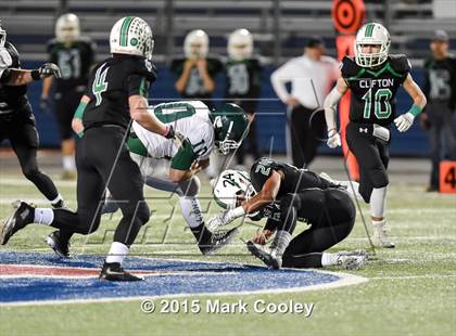 Thumbnail 2 in Clifton vs. Franklin (UIL 3A D2 Area Playoff) photogallery.