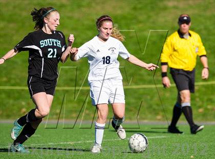 Thumbnail 2 in Plymouth South @ Needham (MIAA Division 1 South 1st Round) photogallery.