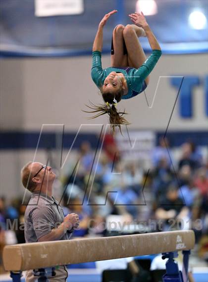 Thumbnail 1 in CHSAA 5A State Gymnastics Championships photogallery.