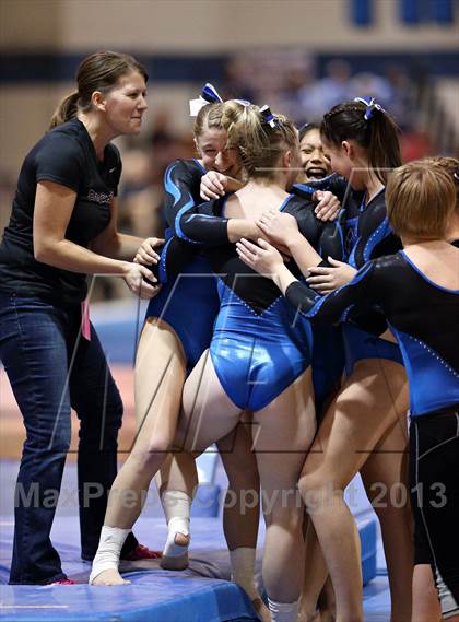 Thumbnail 3 in CHSAA 5A State Gymnastics Championships photogallery.