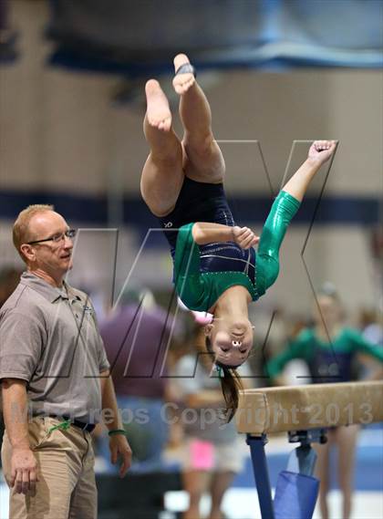 Thumbnail 1 in CHSAA 5A State Gymnastics Championships photogallery.