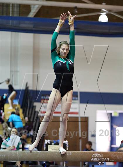 Thumbnail 1 in CHSAA 5A State Gymnastics Championships photogallery.