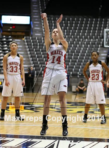 Thumbnail 2 in Maize vs. Blue Valley North (KSHSAA 6A Playoff Koch Arena) photogallery.