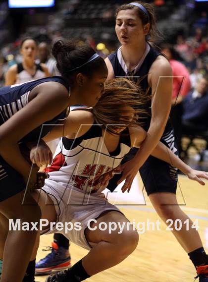 Thumbnail 3 in Maize vs. Blue Valley North (KSHSAA 6A Playoff Koch Arena) photogallery.