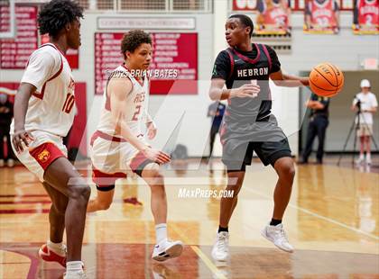 Thumbnail 2 in Holy Innocents Episcopal vs. Hebron Christian (GHSA Private Round 3) photogallery.