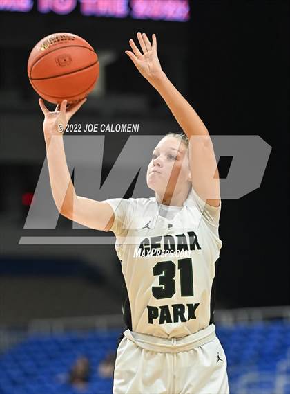Thumbnail 1 in Cedar Park vs College Station (UIL 5A State Semifinal) photogallery.