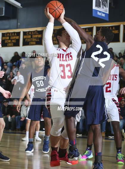 Thumbnail 3 in Cardinal Spellman vs Kennedy Catholic (CHSAA Class A First Round) photogallery.