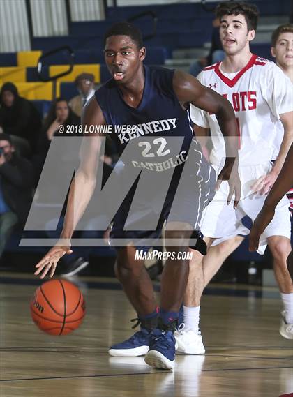 Thumbnail 1 in Cardinal Spellman vs Kennedy Catholic (CHSAA Class A First Round) photogallery.