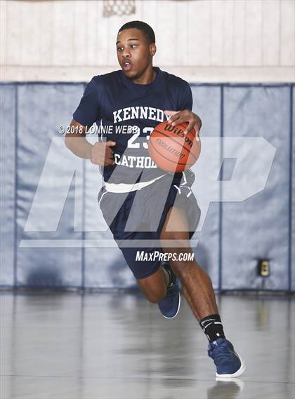 Thumbnail 1 in Cardinal Spellman vs Kennedy Catholic (CHSAA Class A First Round) photogallery.