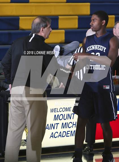 Thumbnail 2 in Cardinal Spellman vs Kennedy Catholic (CHSAA Class A First Round) photogallery.