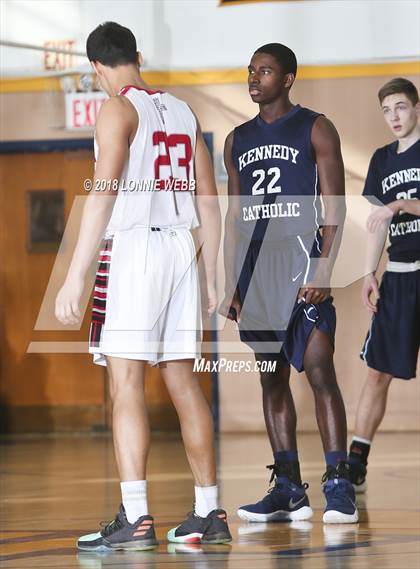 Thumbnail 3 in Cardinal Spellman vs Kennedy Catholic (CHSAA Class A First Round) photogallery.