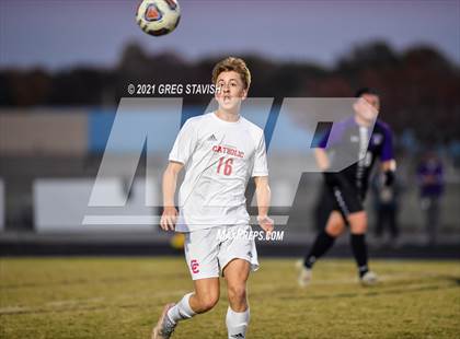 Thumbnail 3 in Charlotte Catholic @ Porter Ridge (NCHSAA 4A Round 1 Playoff) photogallery.