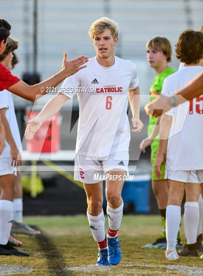 Thumbnail 1 in Charlotte Catholic @ Porter Ridge (NCHSAA 4A Round 1 Playoff) photogallery.