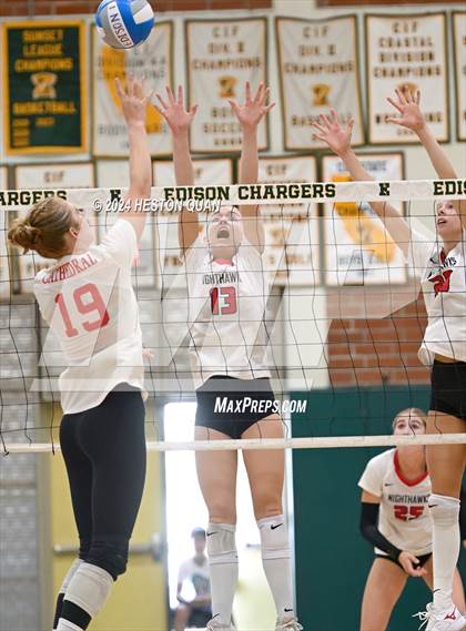 Thumbnail 3 in Cathedral Catholic vs. Murrieta Valley (Dave Mohs Tournament) photogallery.