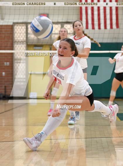 Thumbnail 2 in Cathedral Catholic vs. Murrieta Valley (Dave Mohs Tournament) photogallery.
