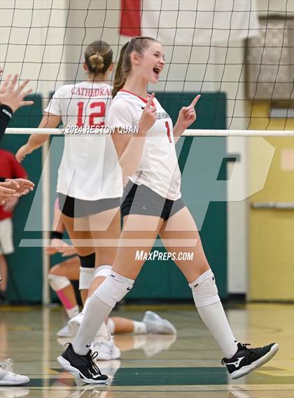 Thumbnail 2 in Cathedral Catholic vs. Murrieta Valley (Dave Mohs Tournament) photogallery.