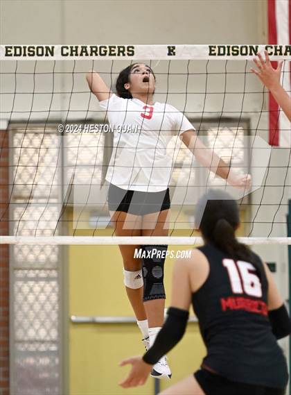 Thumbnail 3 in Cathedral Catholic vs. Murrieta Valley (Dave Mohs Tournament) photogallery.