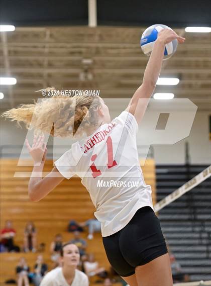 Thumbnail 2 in Cathedral Catholic vs. Murrieta Valley (Dave Mohs Tournament) photogallery.