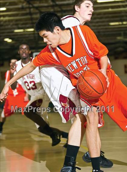 Thumbnail 2 in Newton North vs Boston College High (Comcast Officials Board 27 Tournament)  photogallery.