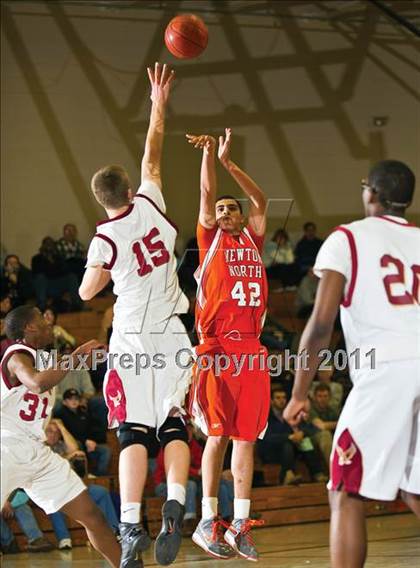 Thumbnail 2 in Newton North vs Boston College High (Comcast Officials Board 27 Tournament)  photogallery.