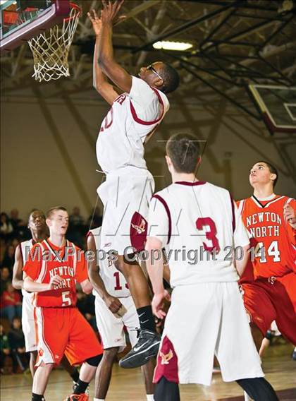 Thumbnail 3 in Newton North vs Boston College High (Comcast Officials Board 27 Tournament)  photogallery.