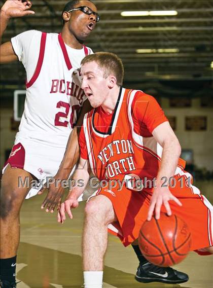 Thumbnail 1 in Newton North vs Boston College High (Comcast Officials Board 27 Tournament)  photogallery.