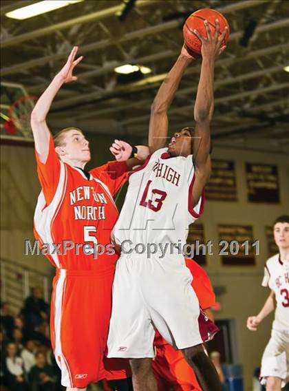 Thumbnail 1 in Newton North vs Boston College High (Comcast Officials Board 27 Tournament)  photogallery.