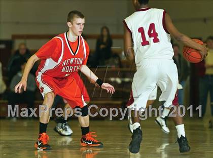 Thumbnail 3 in Newton North vs Boston College High (Comcast Officials Board 27 Tournament)  photogallery.