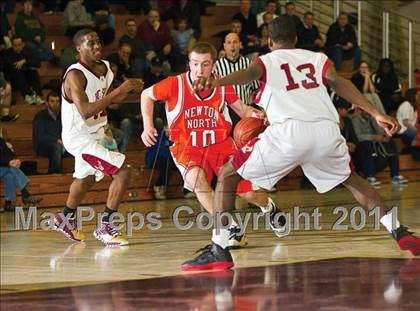 Thumbnail 2 in Newton North vs Boston College High (Comcast Officials Board 27 Tournament)  photogallery.