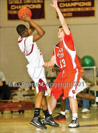 Thumbnail 2 in Newton North vs Boston College High (Comcast Officials Board 27 Tournament)  photogallery.