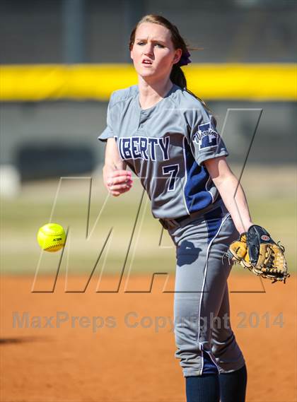 Thumbnail 2 in Liberty Christian vs Prosper (LCS/Argyle Softball Tournament) photogallery.