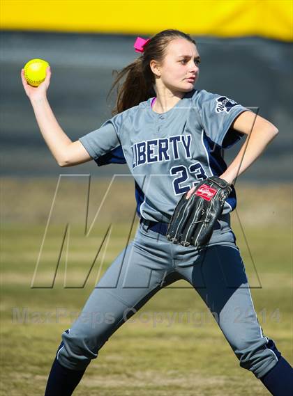 Thumbnail 2 in Liberty Christian vs Prosper (LCS/Argyle Softball Tournament) photogallery.