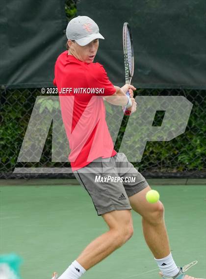 Thumbnail 3 in NCHSAA 3A Singles Tennis State Championship (Finals) photogallery.
