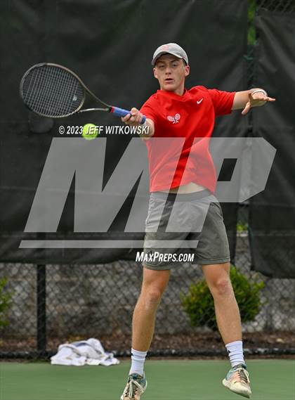 Thumbnail 1 in NCHSAA 3A Singles Tennis State Championship (Finals) photogallery.