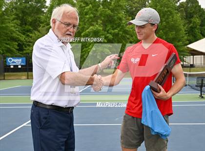 Thumbnail 2 in NCHSAA 3A Singles Tennis State Championship (Finals) photogallery.