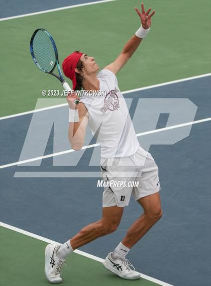 Thumbnail 1 in NCHSAA 3A Singles Tennis State Championship (Finals) photogallery.