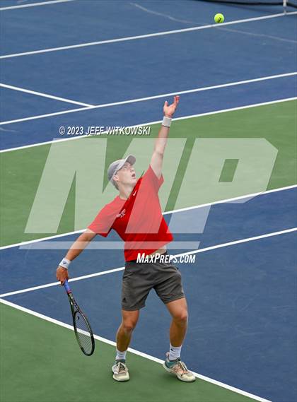 Thumbnail 1 in NCHSAA 3A Singles Tennis State Championship (Finals) photogallery.