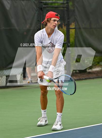 Thumbnail 3 in NCHSAA 3A Singles Tennis State Championship (Finals) photogallery.