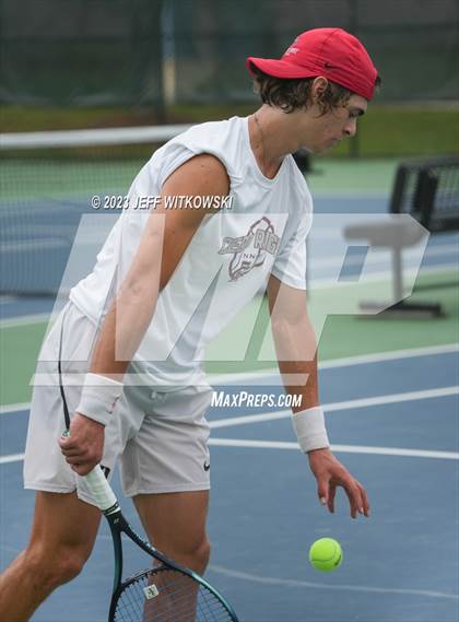 Thumbnail 2 in NCHSAA 3A Singles Tennis State Championship (Finals) photogallery.